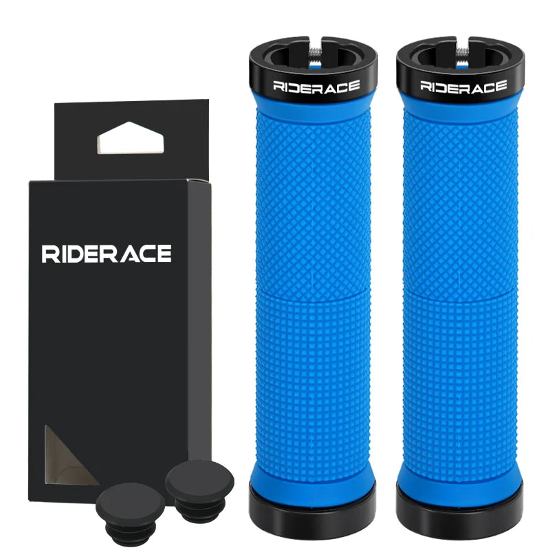 Bicycle Handlebar Grips Lock on MTB Mountain Bike Handle Bar Cover Shockproof Non-Slip Ergonomic Cycling Grips Rubber