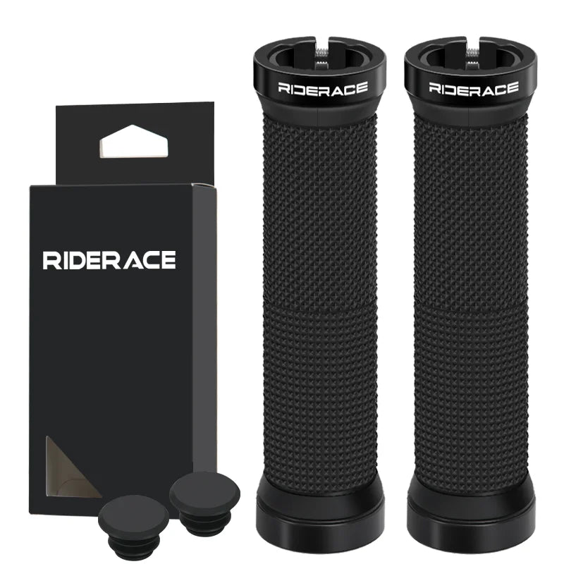 Bicycle Handlebar Grips Lock on MTB Mountain Bike Handle Bar Cover Shockproof Non-Slip Ergonomic Cycling Grips Rubber