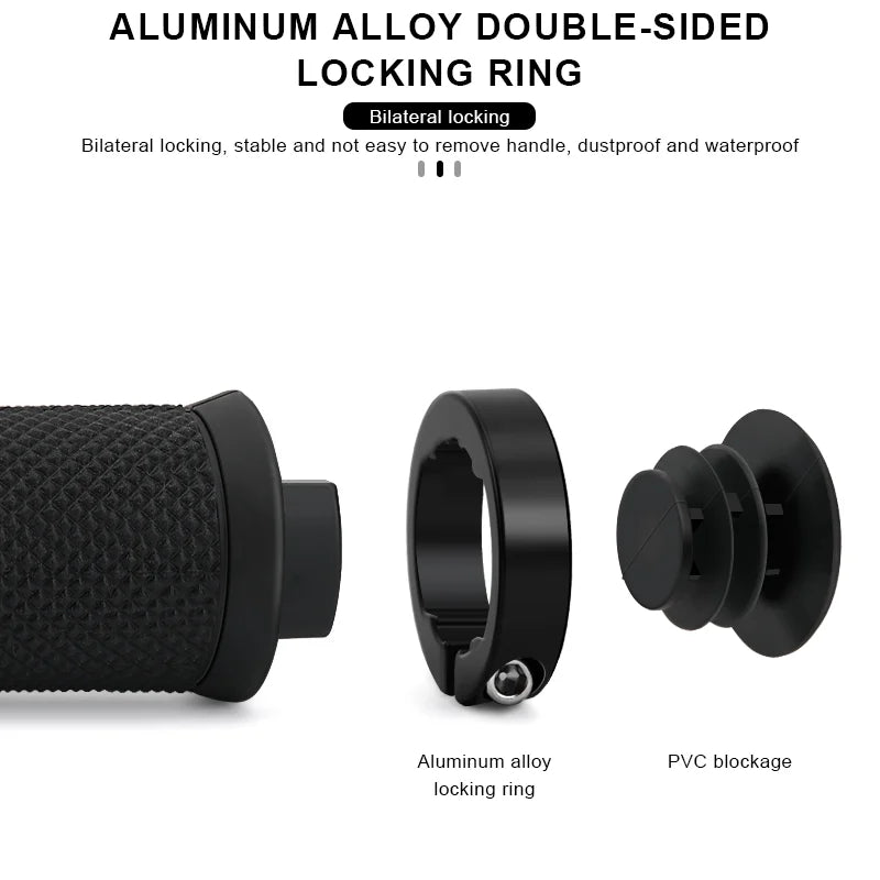 Bicycle Handlebar Grips Lock on MTB Mountain Bike Handle Bar Cover Shockproof Non-Slip Ergonomic Cycling Grips Rubber