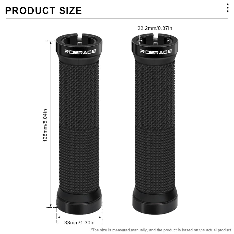 Bicycle Handlebar Grips Lock on MTB Mountain Bike Handle Bar Cover Shockproof Non-Slip Ergonomic Cycling Grips Rubber